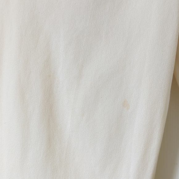 St. John Sport Lightweight High Waisted Relaxed Fit Straight Leg Pants Cream 4 - Picture 3 of 16